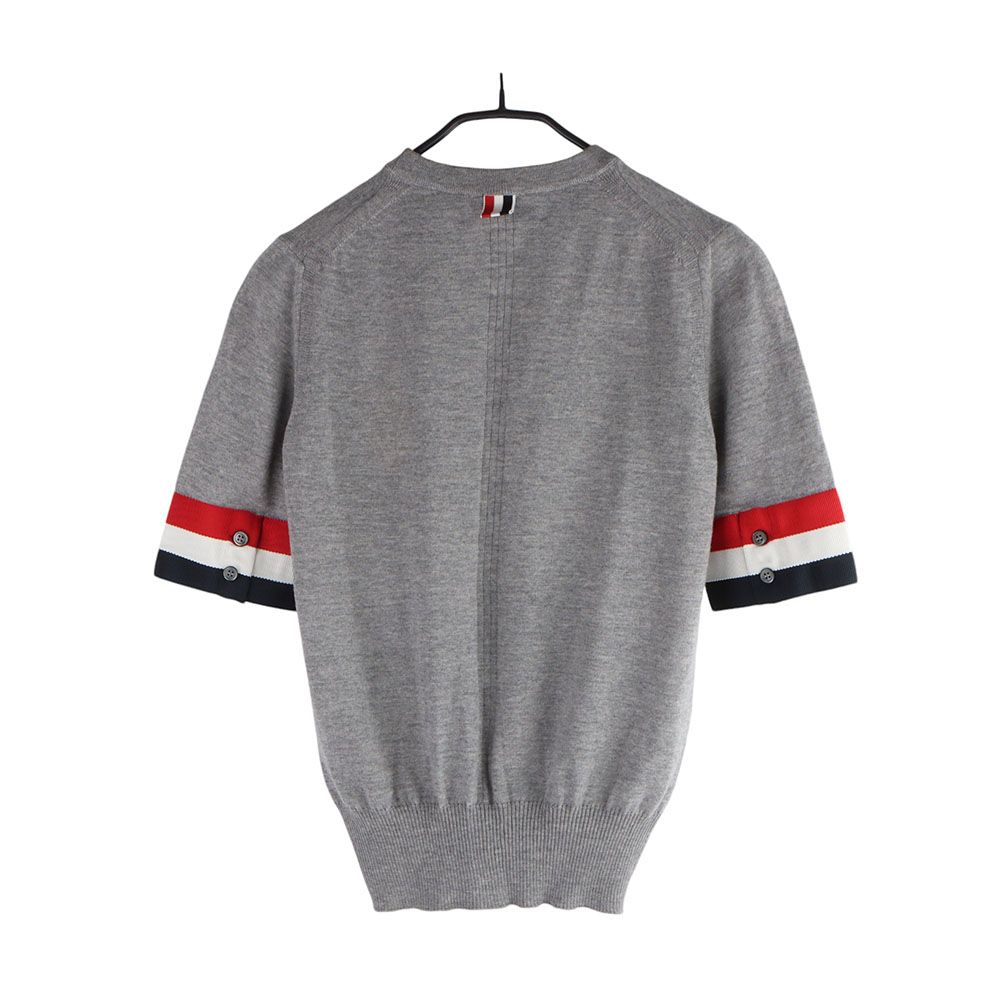 Thom Browne Merino Wool Short Sleeve Knit with Cuffs 38 Thom Browne Merino Wool Short Sleeve Knit with Cuffs 38
