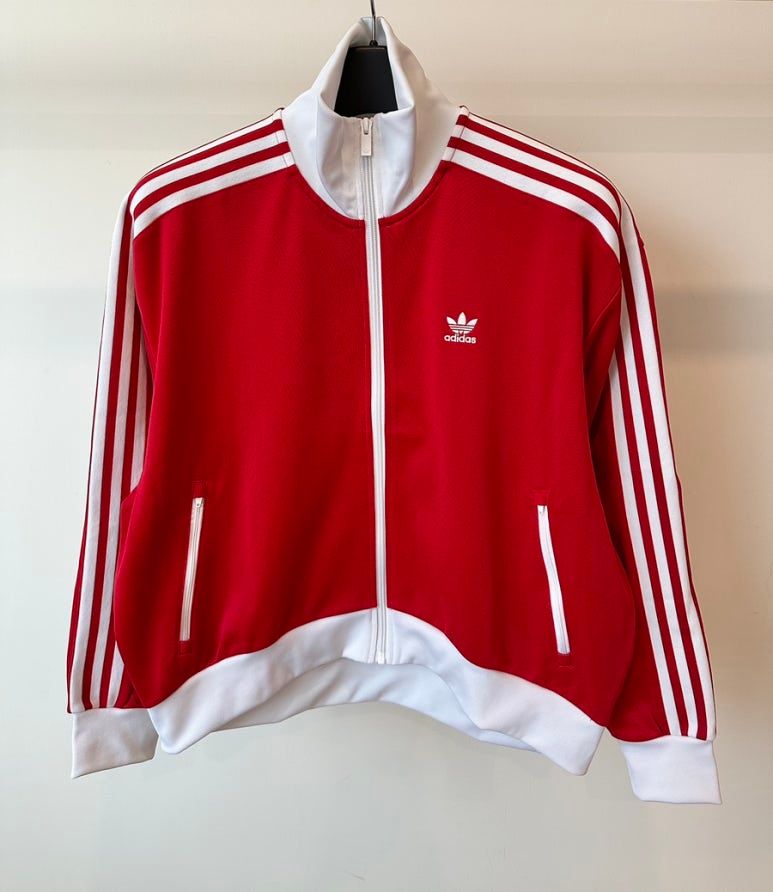아디다스 져지 트랙 자켓 IK0431 레드 WOMENS