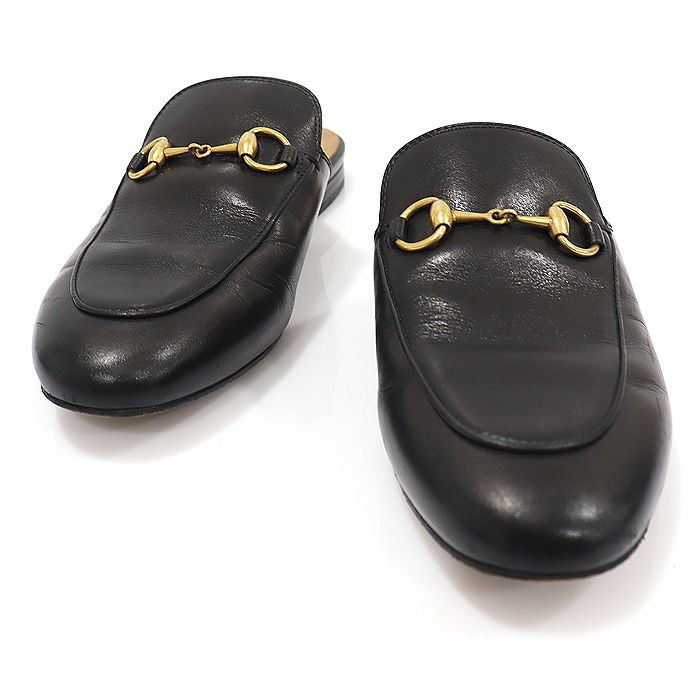 Women's Princetown slipper in black GG leather | GUCCI® US