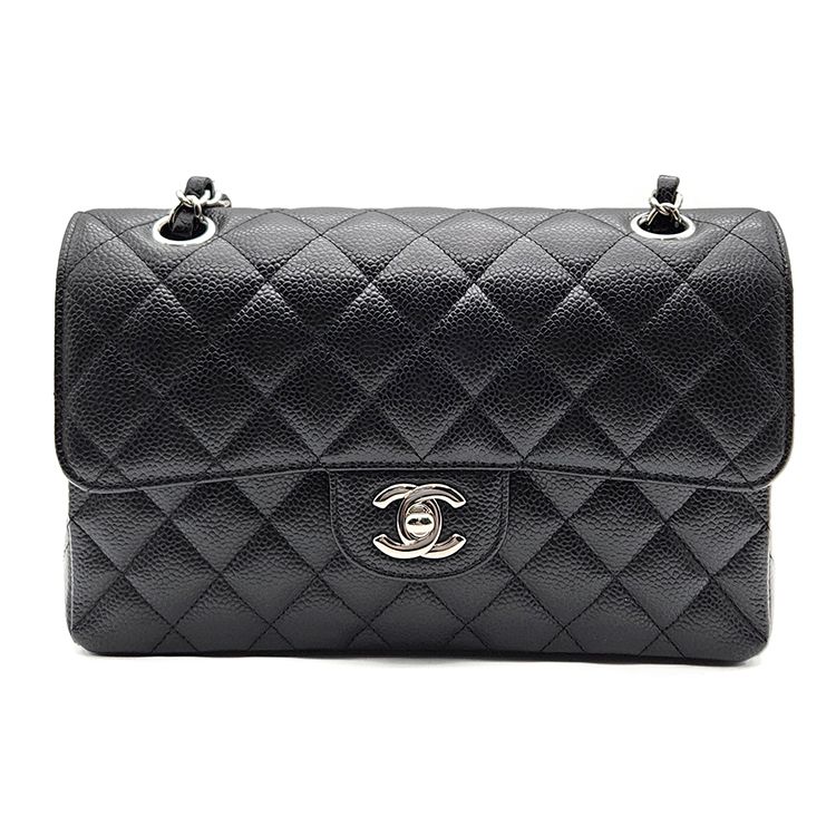 Chanel Grey Quilted Satin Chanel 19 Small O-Case VIP Zip