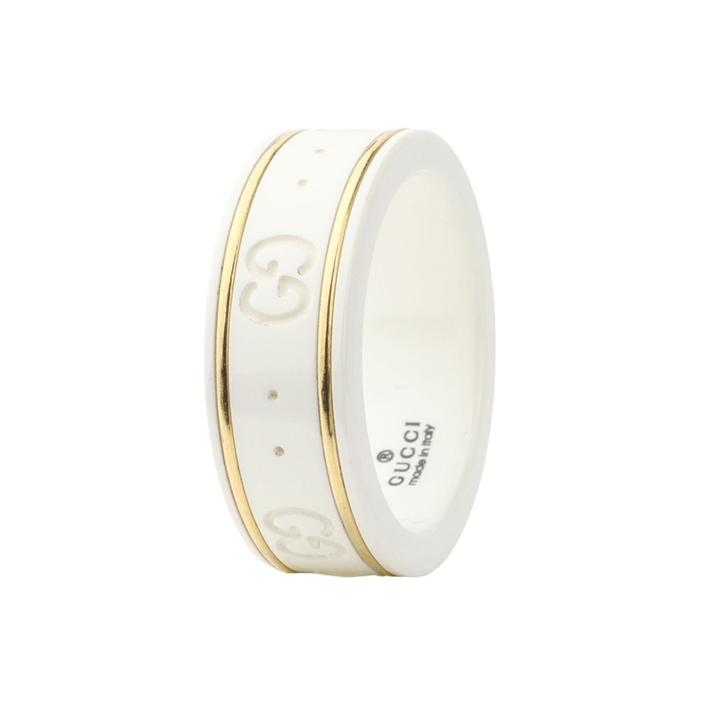 Gucci Ceramic Iconic Ring Yellow Gold Size 9 325964 | eBay Gucci Ceramic Iconic Ring Yellow Gold Size 9 325964 | eBay