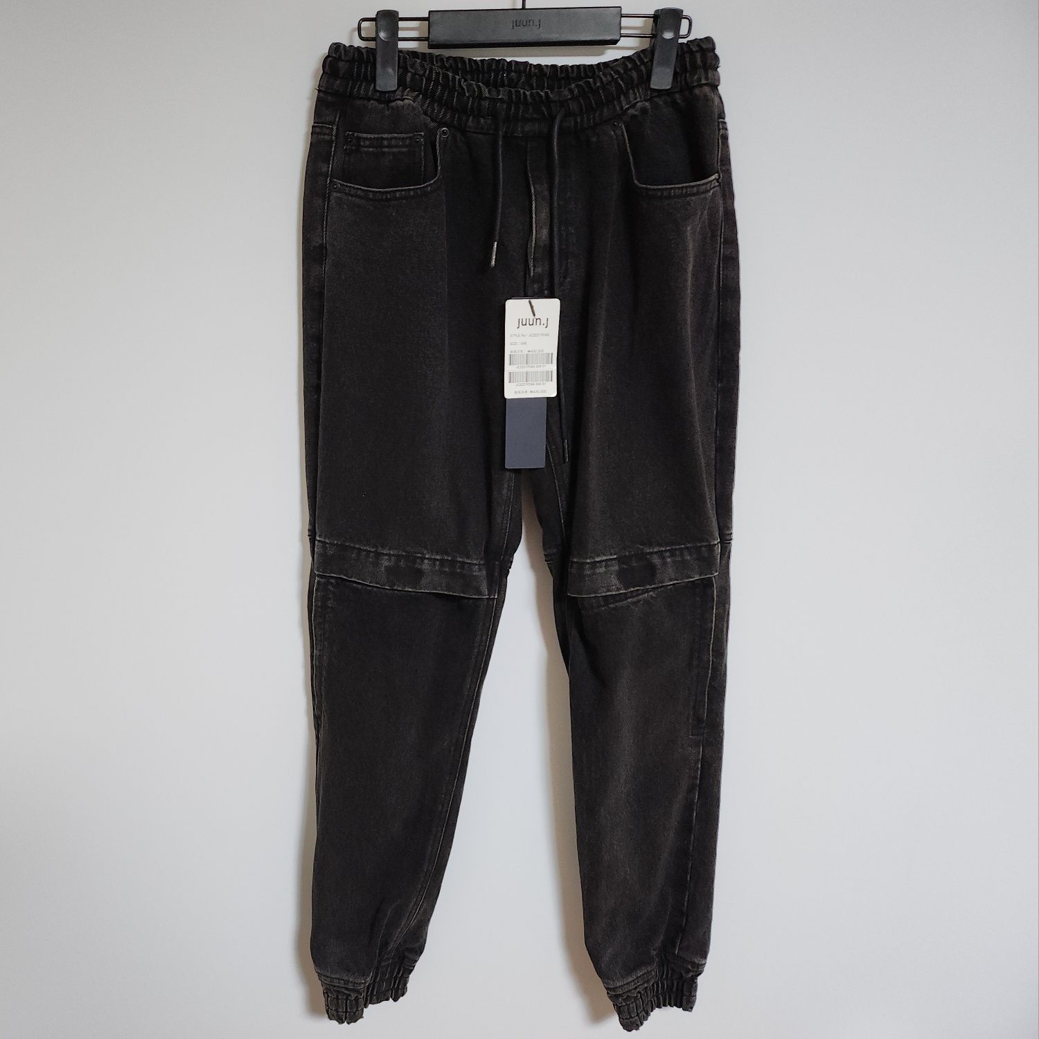 ノンタンさま専用•*¨*•.¸♬︎ Juun.j Black Denim Zipper Jogger Pants 46 115398996 | eBay