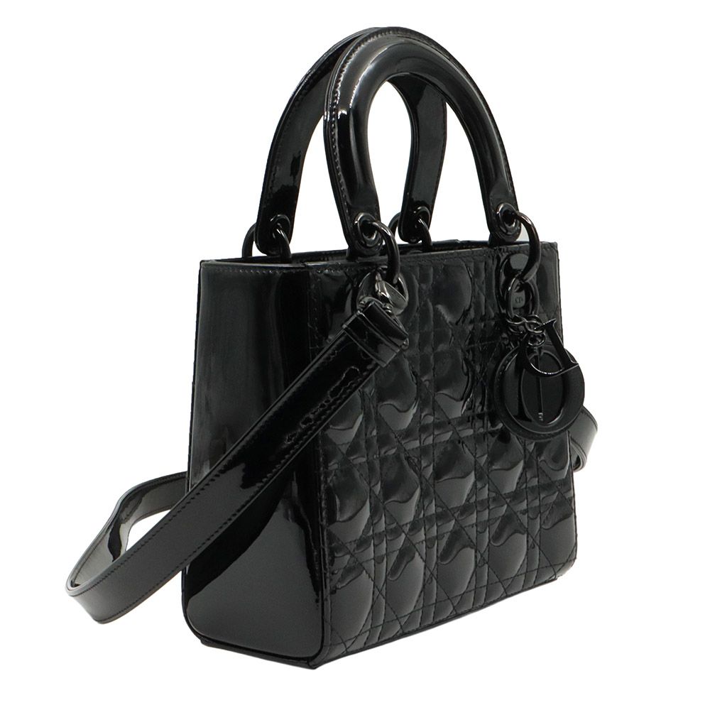 Dior Black Ultra Glossy Patent Leather Lady MY ABC Small