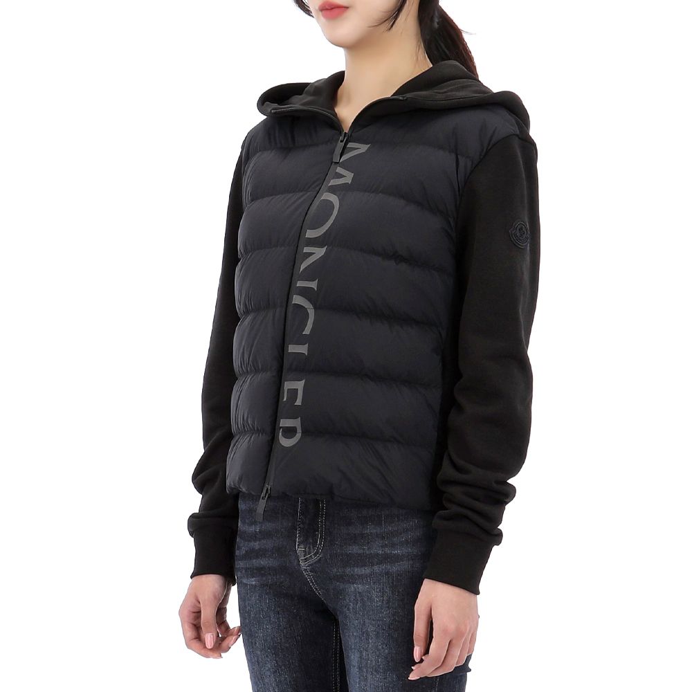 Moncler Girl's Bady Quilted Logo Jacket, Size 8-14