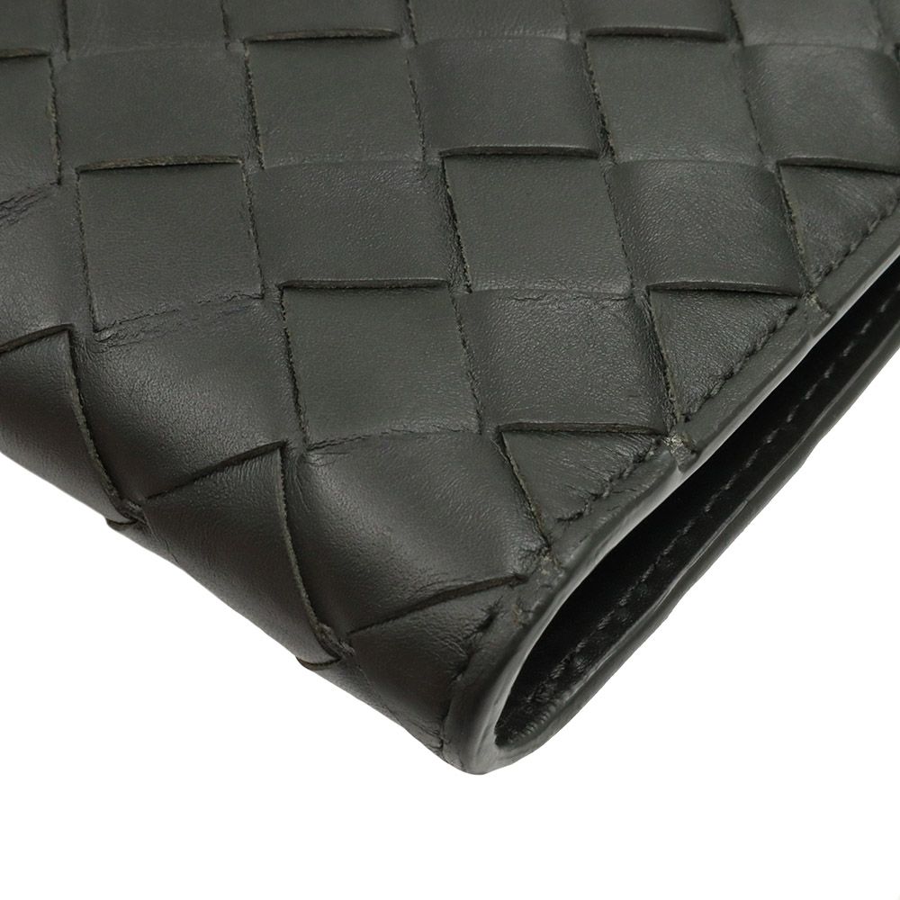 Bottega Veneta Black Intrecciato Half Zip Document Pouch Bottega Veneta Black Intrecciato Half Zip Document Pouch