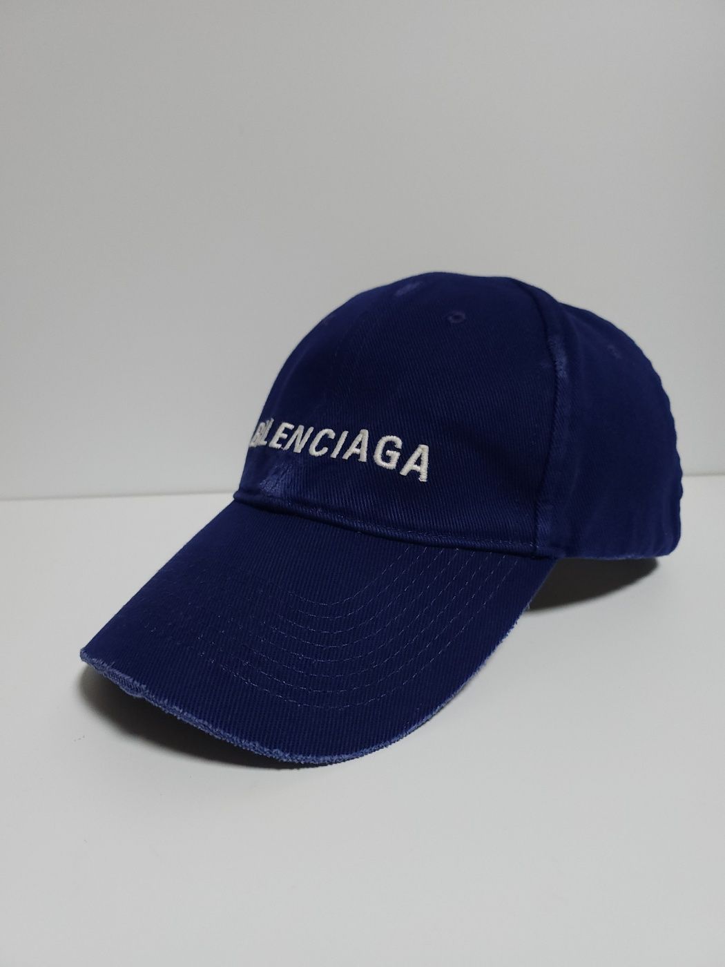 Balenciaga Blue Logo Washed Cap 590758 4A9B9 118025330 | eBay