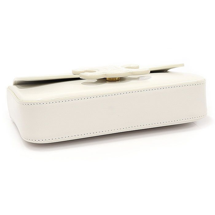 Celine Shiny Calf Quilted Triomphe Chain Shoulder Bag