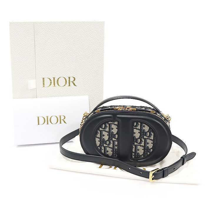 Dior Blue Oblique Jacquard CD Signature Oval Camera Tote Dior Blue Oblique Jacquard CD Signature Oval Camera Tote