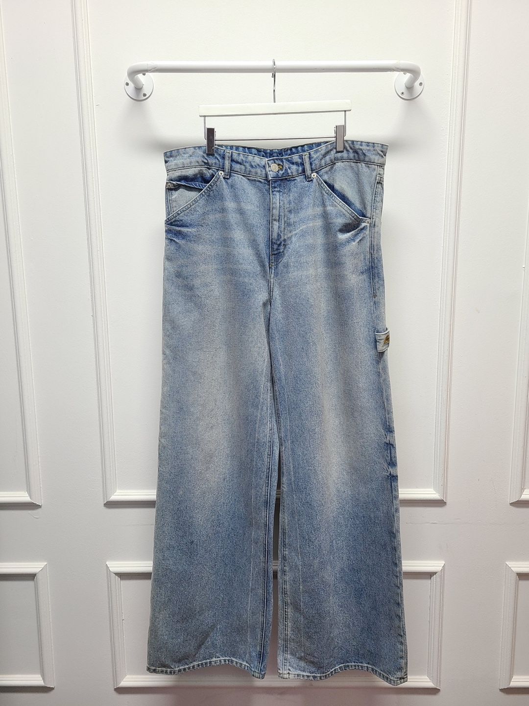 courreges Dirty Blue Baggy Jeans