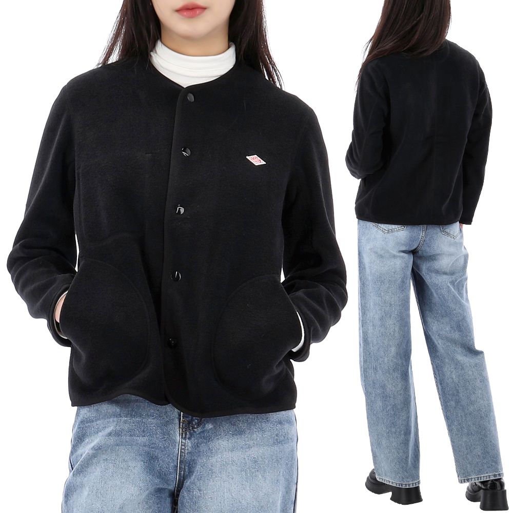 단톤 플리스 카라리스 자켓 JD-8911 BLACK