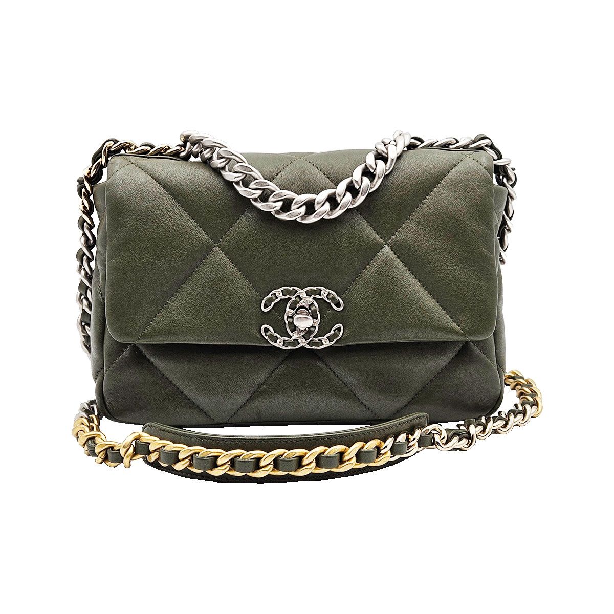 ショルダーバッグ・ポシェット × ヴィンテージ(中古) Chanel 19 Flap Bag Small AS1160 シャネル(CHANEL)シャネル シャネル19 ライン AS1160 ショルダー