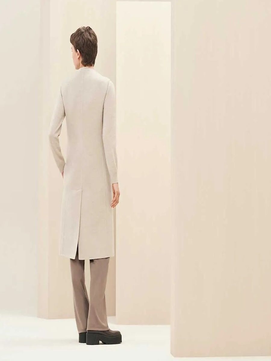 Hermes Cashmere Long Straight Vest H3H0191DBMV 122700028 | eBay