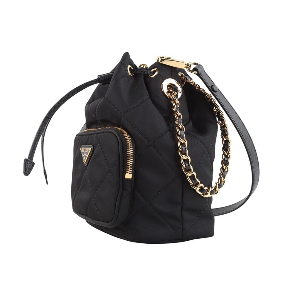 Prada Quilted Chain Bucket Bag 34145Y | eBay Prada Quilted Chain Bucket Bag 34145Y | eBay