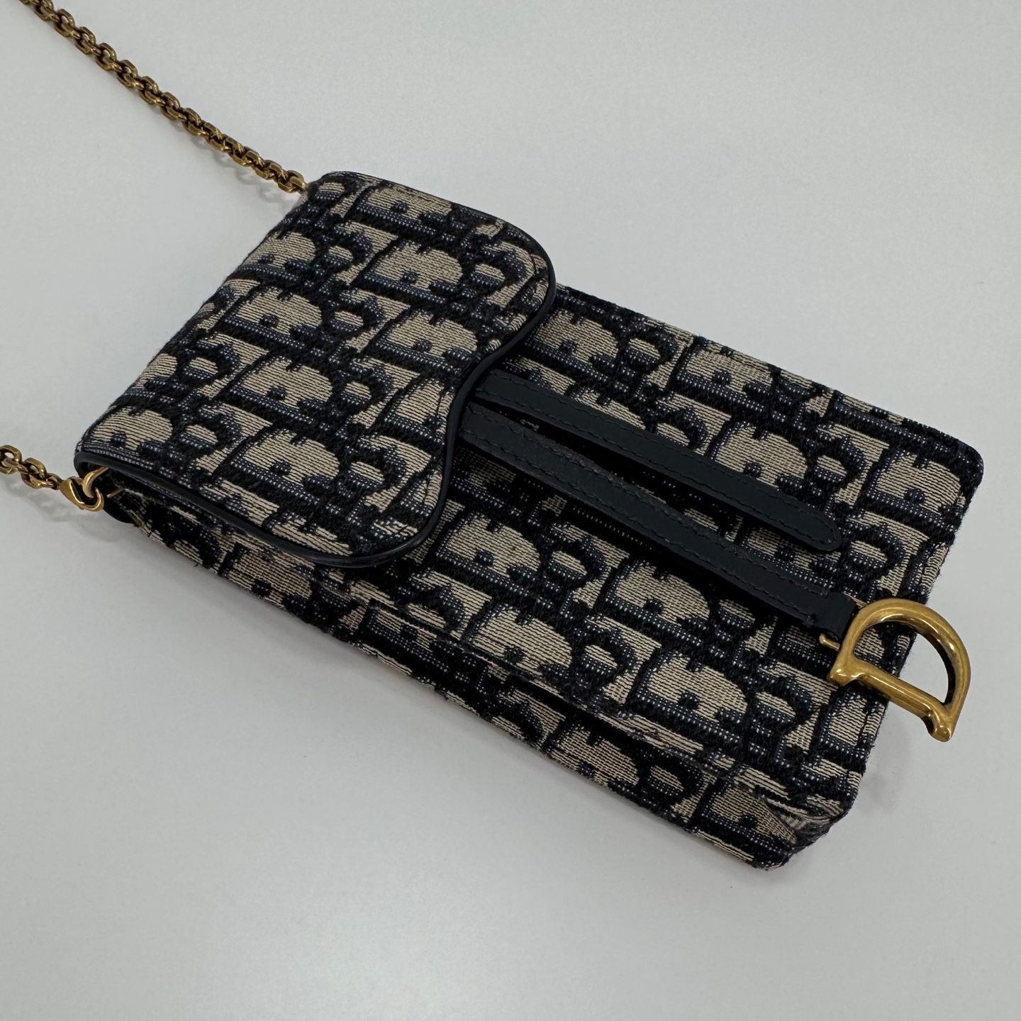 Dior Crossbody Phone Holder Bag with Chain (S5641CTZQ M928 Dior Crossbody Phone Holder Bag with Chain (S5641CTZQ M928