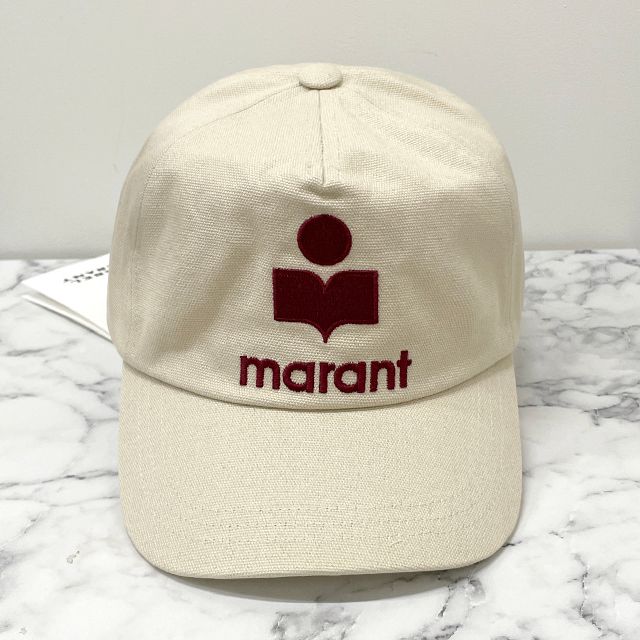 Isabel Marant White Baseball Cap with Red Logo Isabel Marant Off-White Tyrony Cap - Hats - BeyondStyle main image 2
