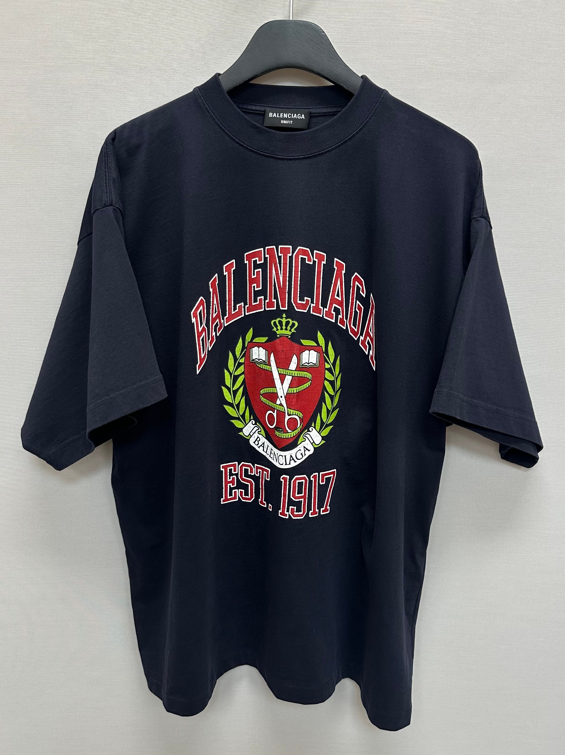 Balenciaga College Logo Short Sleeve T-Shirt (1) | eBay Balenciaga College Logo Short Sleeve T-Shirt (1) | eBay