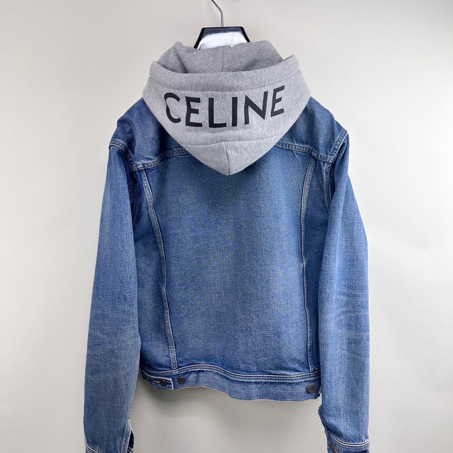 【celine・セリーヌ】 DENIM JACKET ジャケット Celine Hooded Logo Denim Jacket L 123853250 | eBay