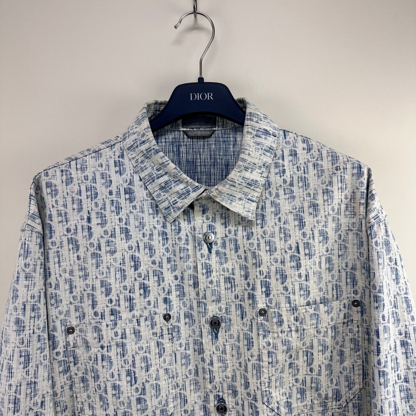 Dior Oblique Cassey Denim Shirt 42 123854713 | eBay