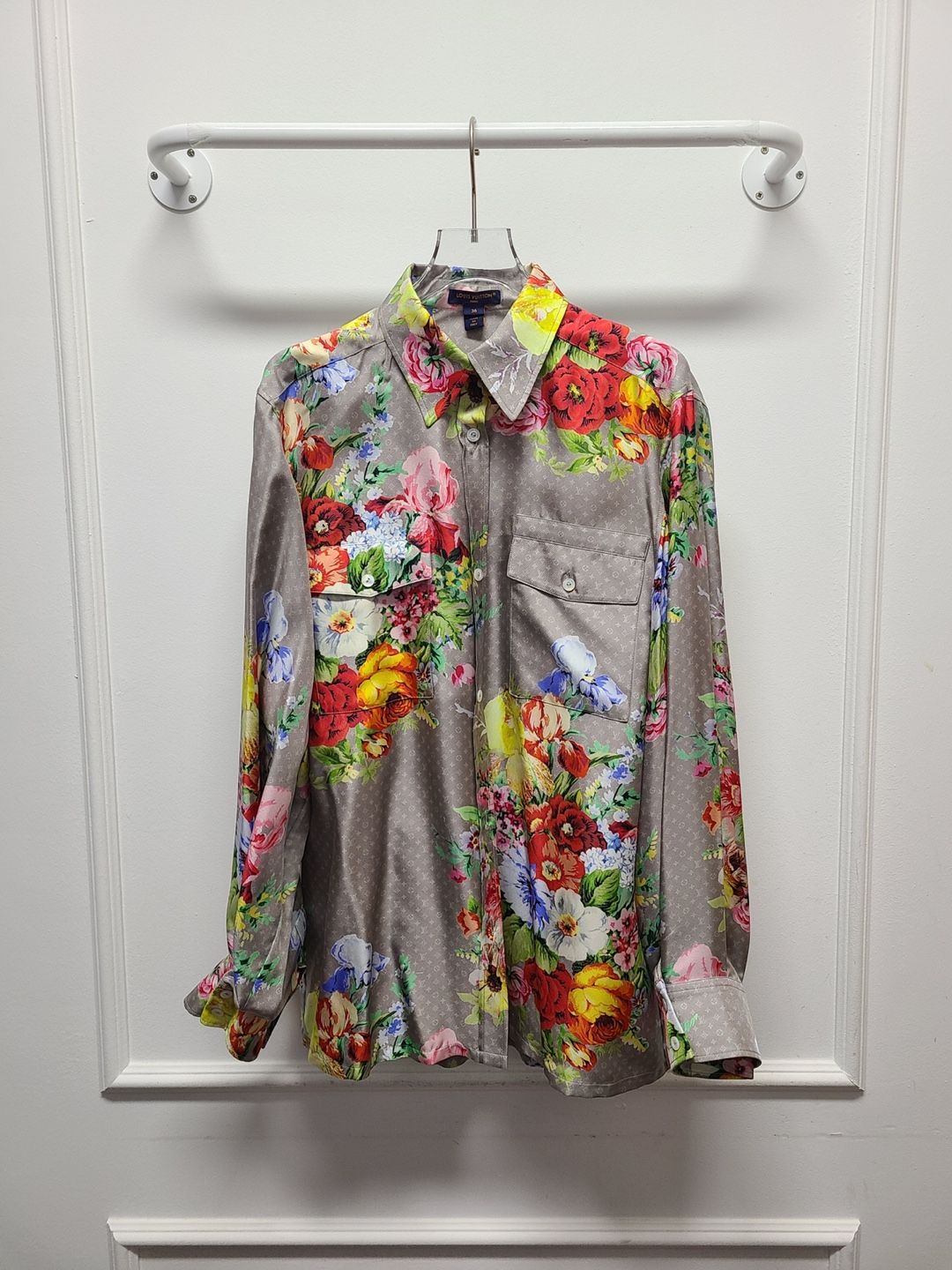 特価品セ Louis Vuitton 36 Shirt Pajama Masculine Flower Vintage トップス