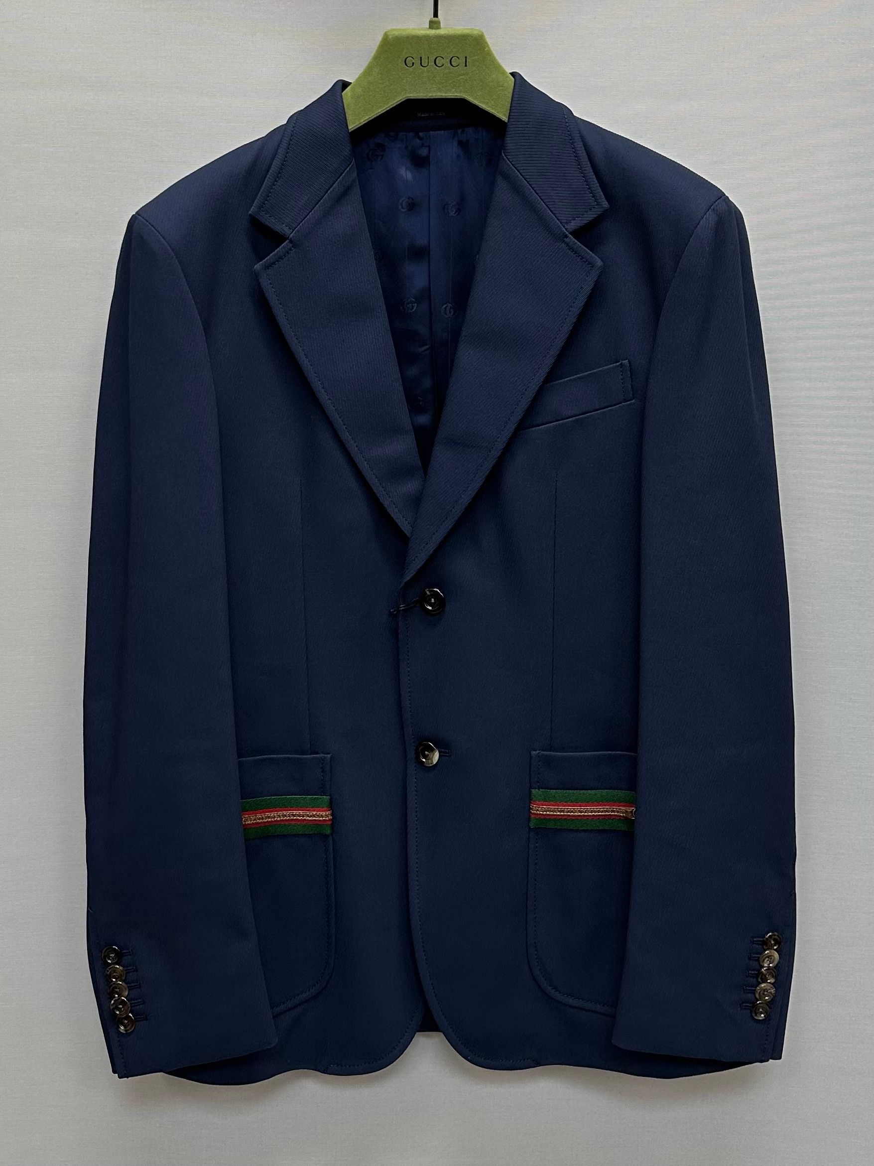Gucci Web Stripe Pocket Single Jacket 95 125024590 | eBay