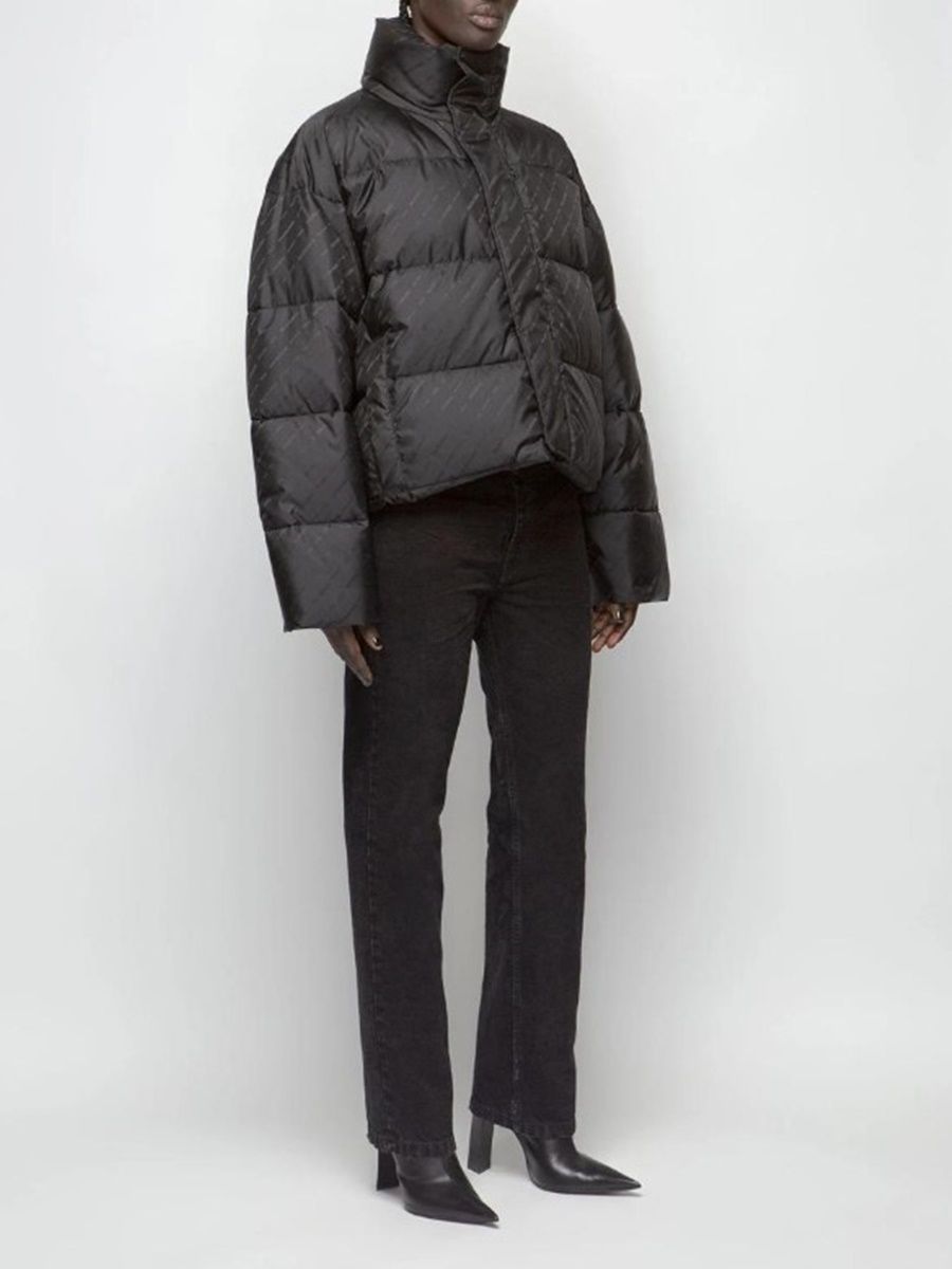 Balenciaga Nylon Puffer Jacket with Jacquard Logo 34