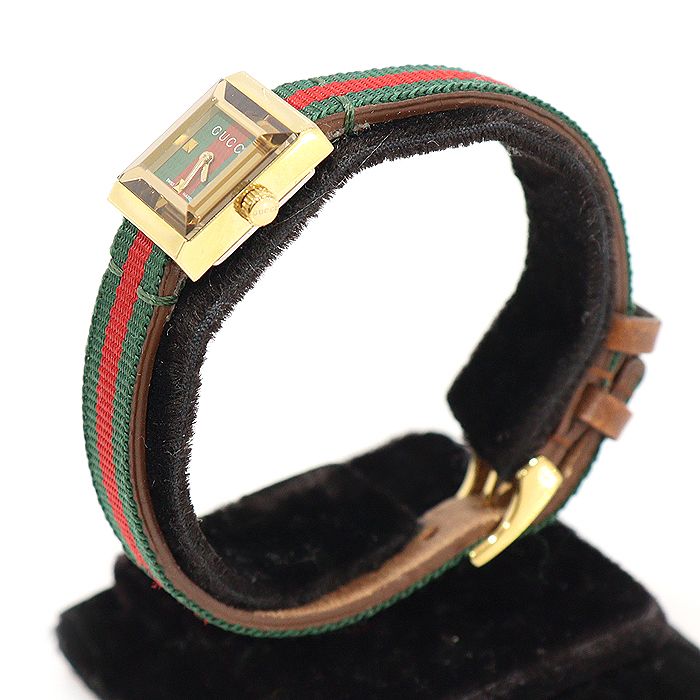 GUCCI 1500L Bangle Type Quartz Gold Dial Ladies Watch