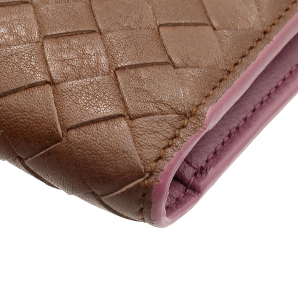 Bottega Veneta Brown Purple Intrecciato Weave VN Folder