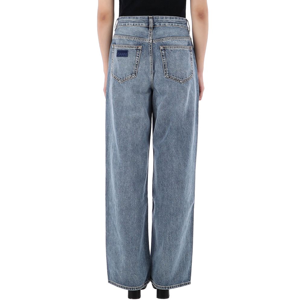 デニム・ジーパン GANNI Woman Jeans Denim J1639 567 Ganni Straight Denim Pants J1639 567 125400173 | eBay
