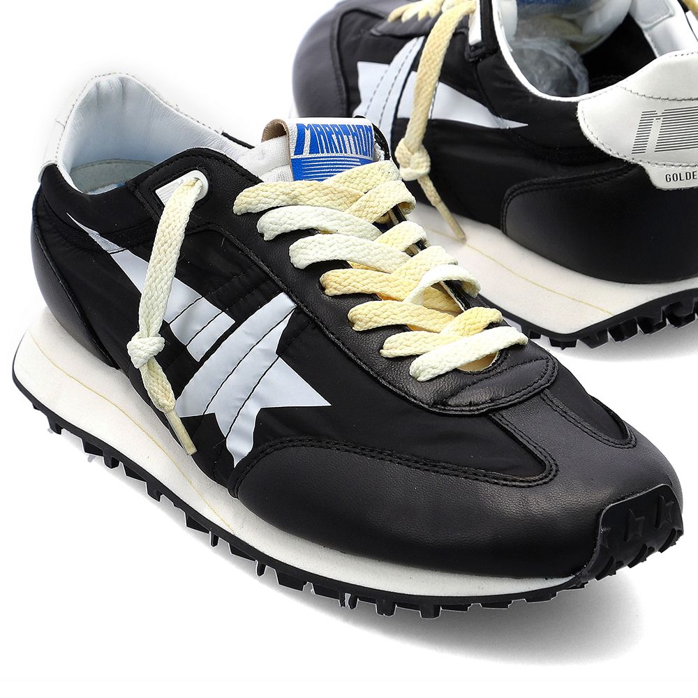 スニーカー Golden Goose Sneakers & Slip-On (GWF00683 F00549240399) Women's Marathon with yellow nylon upper and orange star