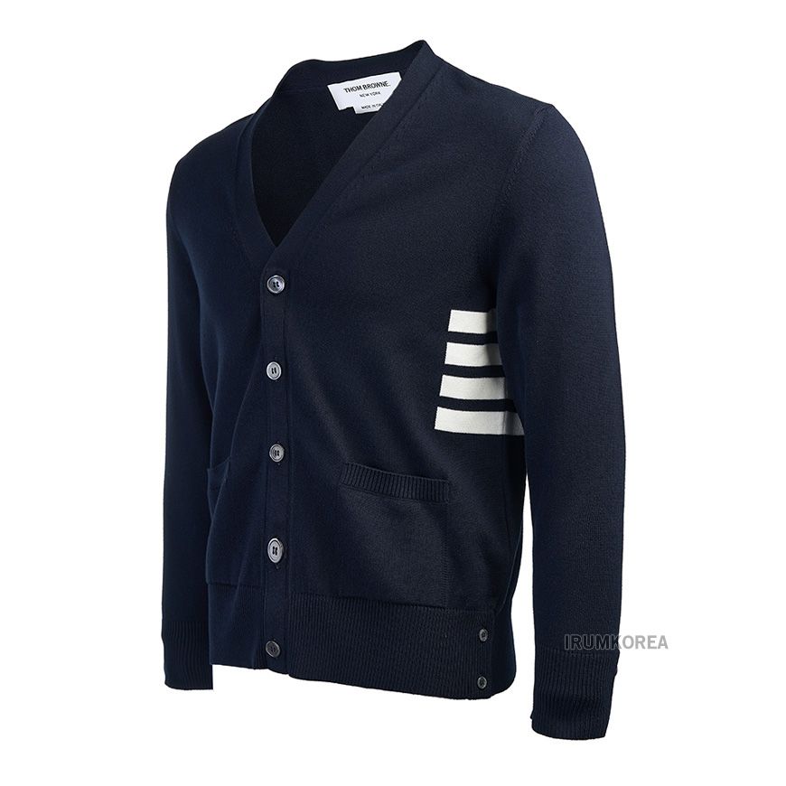 4-Bar V-Neck Cardigan 125712692 [U]