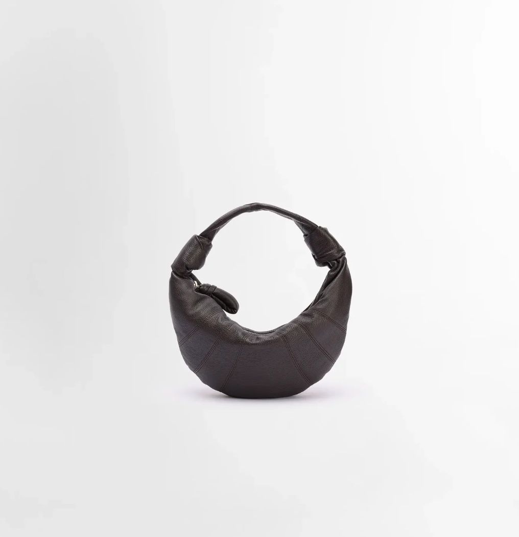 LEMAIRE 르메르 미니 포춘 크로아상 소프트 그레인드 토트 숄더백 다크 초콜릿 BG0125