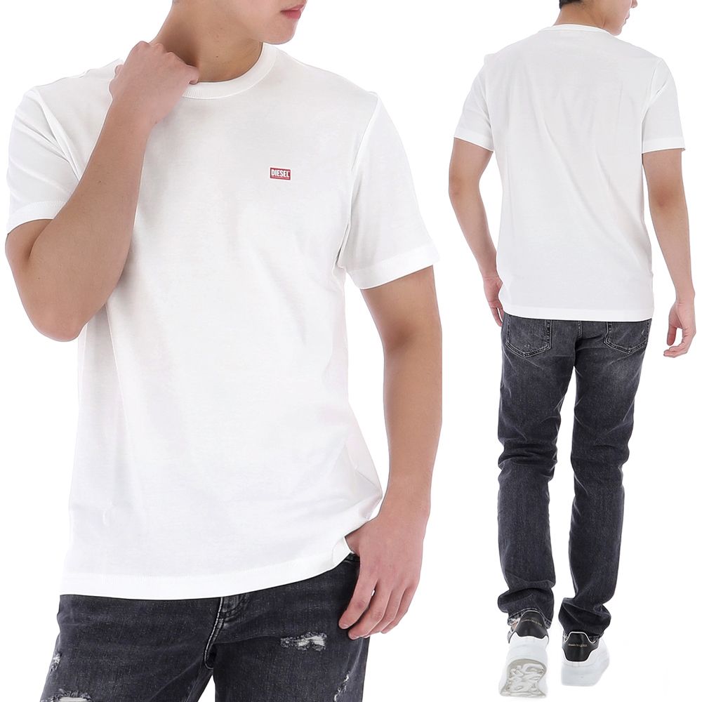 디젤 반팔 티셔츠 A148190SKAF 100 WHITE