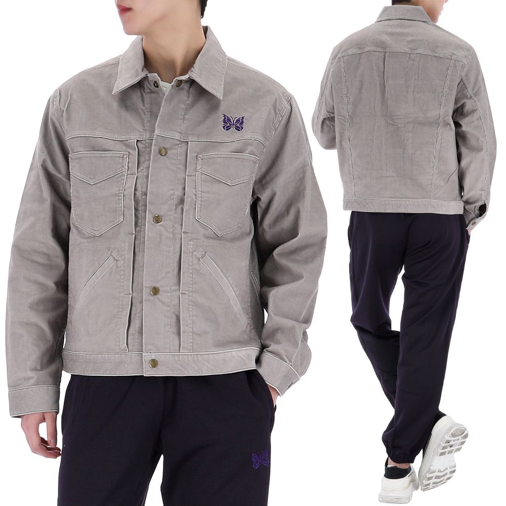 Needles Corduroy Penny Jacket PU216 Grey 126754800 | eBay