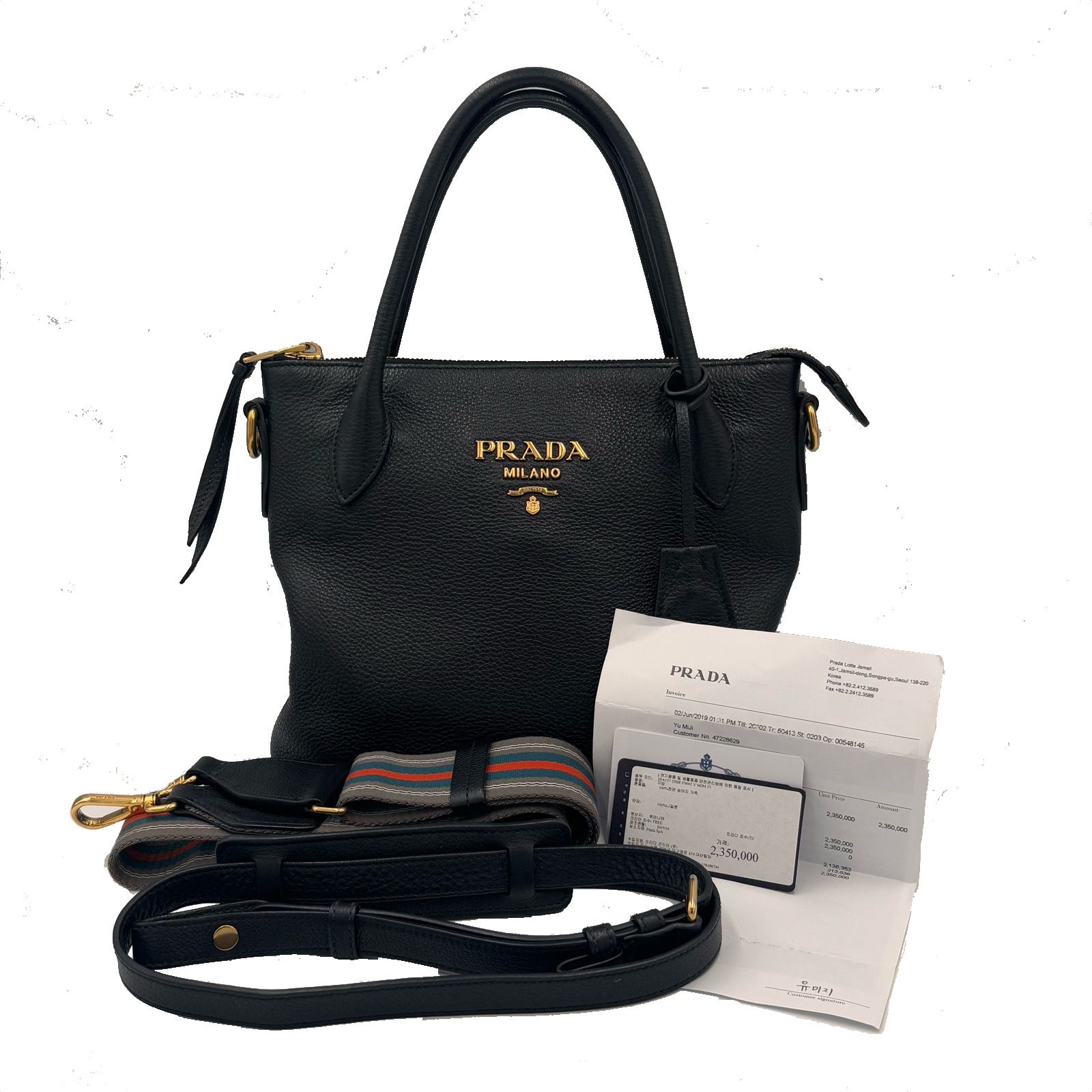 美品✨】PRADA SPORTS ボストンバッグ 南京錠 Gカード付き