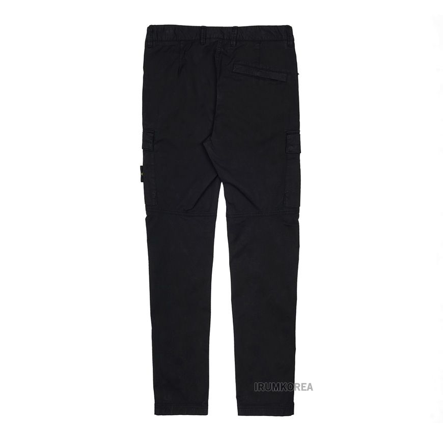 K1S153100304/S0010 V0029 BLACK TAPERED LEG COTTON CARGO TROUSERS