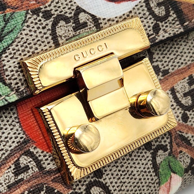 GUCCI ティアン 鳥 バード GGスプリーム 財布 ミニウォレット