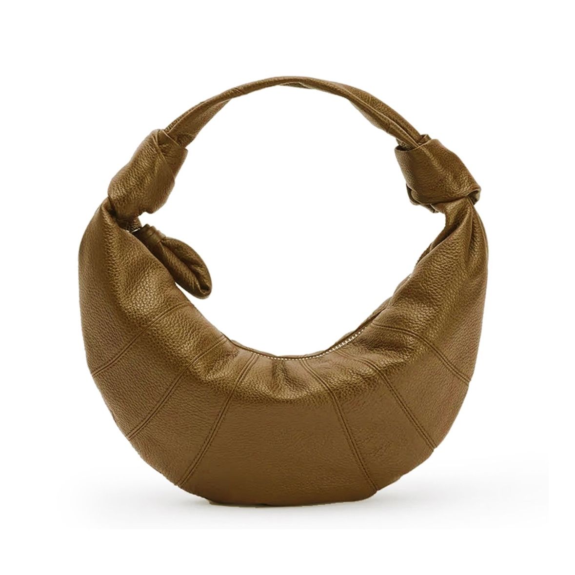 LEMAIRE Mini Fortune Croissant Soft Calf Bag Bronze Khaki