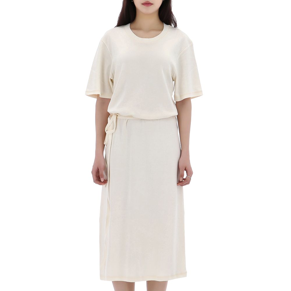 LEMAIRE Belted Ribbed T-Shirt Dress 128931722 | eBay