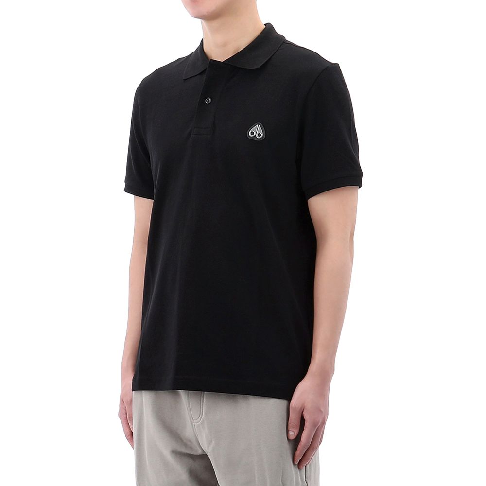 Moose Knuckles Logo Patch Polo Short Sleeve T-Shirt M34MT712