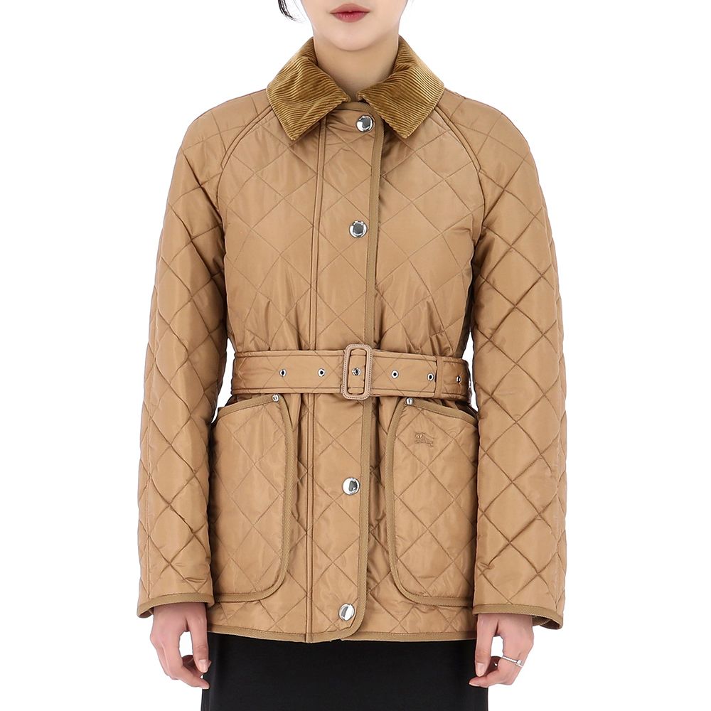 ジャケット・アウター Burberry Burberry Diamond Quilted Nylon Belted Jacket 8071842 A7026