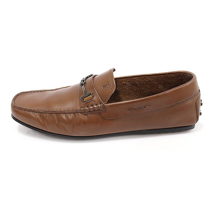 Tods Brown Leather Doppia T FINE CITY Gommino Driving Men display picture 2
