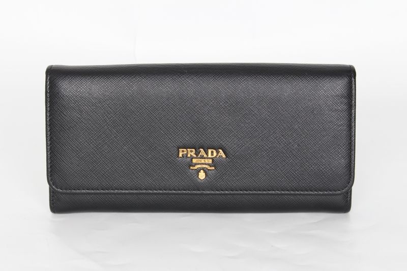 프라다 사피아노 장지갑 블랙