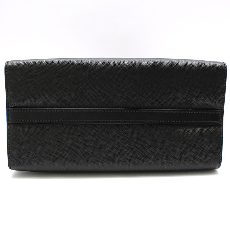 Prada Black Saffiano City Gold-tone Paradigma Shoulder Bag