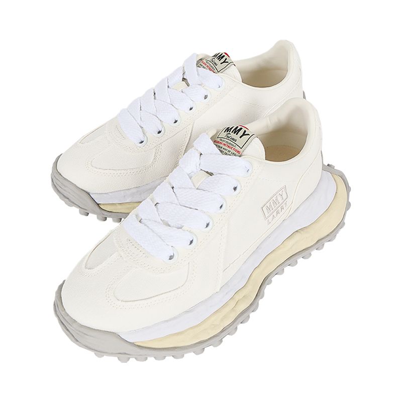 미하라 야스히로 25SS 여성 래리 OG솔 캔버스 스니커즈 화이트 A14FW704 WHITE W