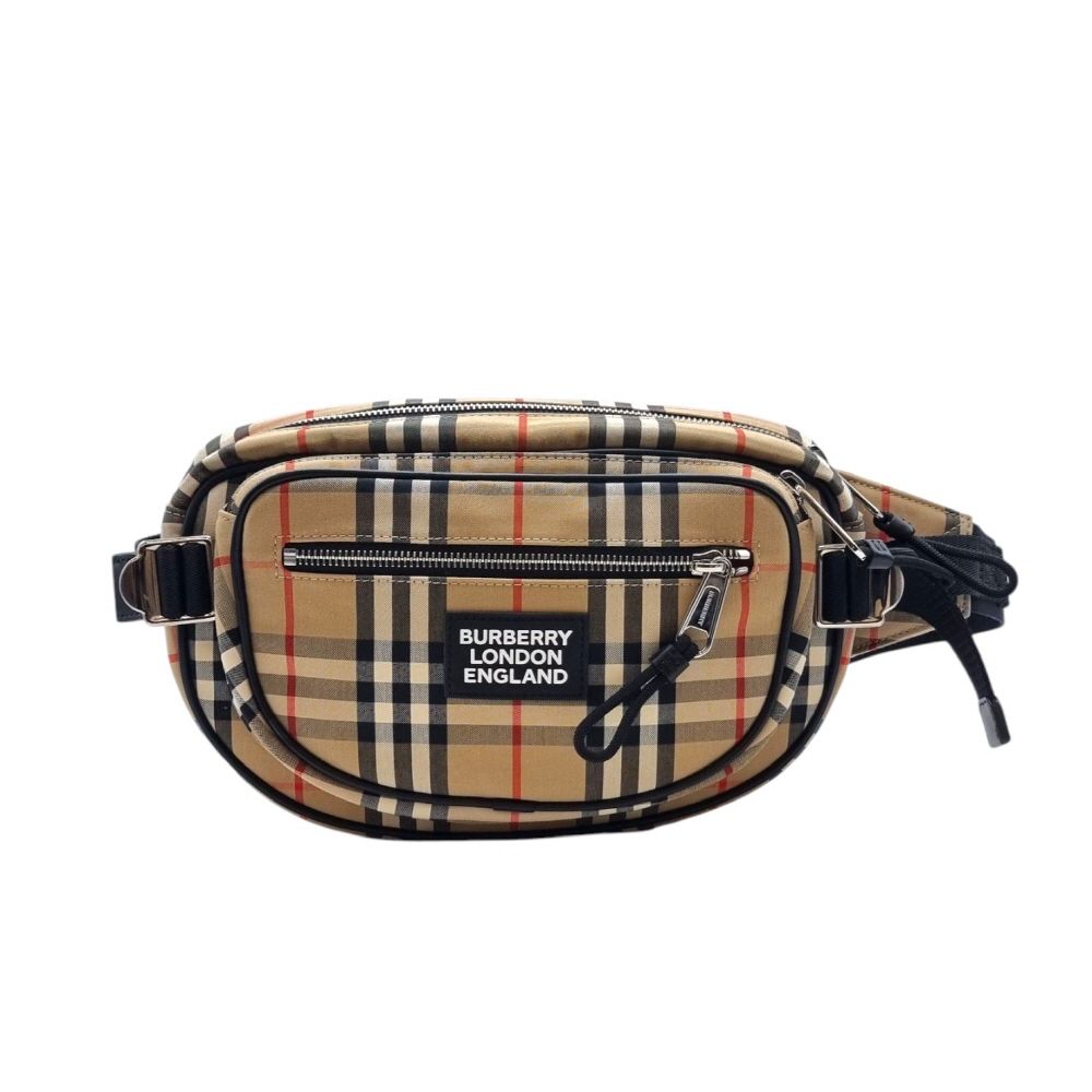 メーカー 一覧 Pocket Double Check Appliqué Burberry Hip BUB040616 Bag 小物