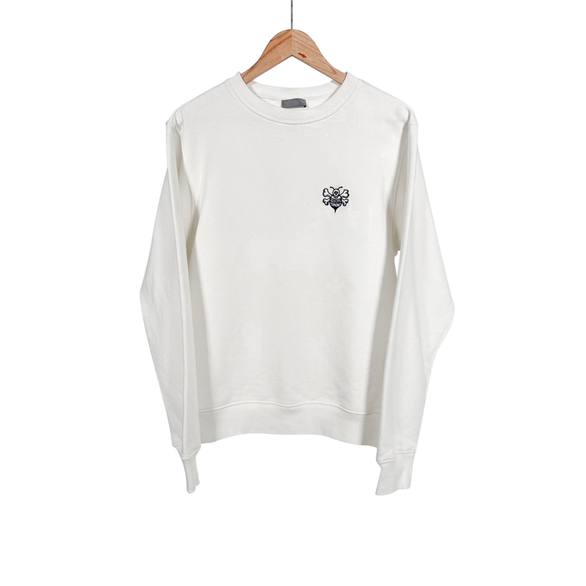 Dior x Shawn Stussy Men's Bee Embroidered Logo Sweatshirt