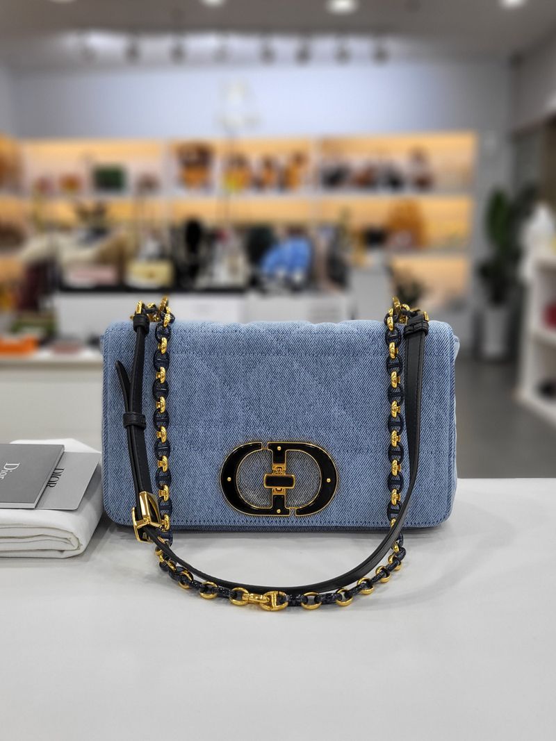 【23AW NEW】Dior / MEDIUM DIOR CARO デニム ショルダーバッグ org.jpg