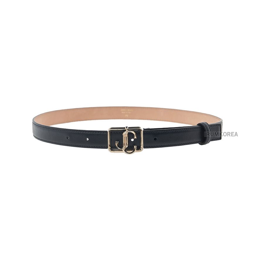 Jimmy Choo JC Square Belt PKR Black Light Gold SS25  display picture 3
