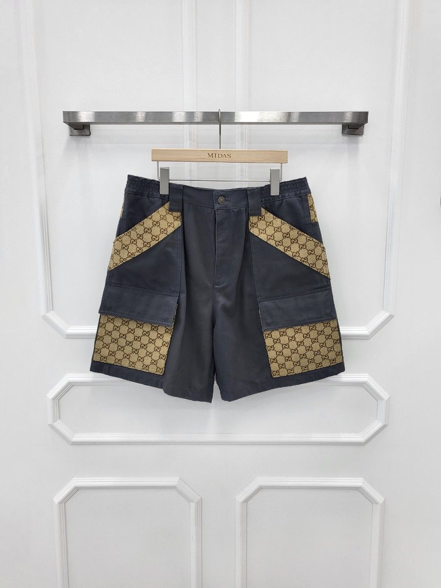 【関税&送料込】Gucci Ivory Tweed Shorts GUCCI Horsebit-Embellished Cotton-Blend Tweed Shorts in