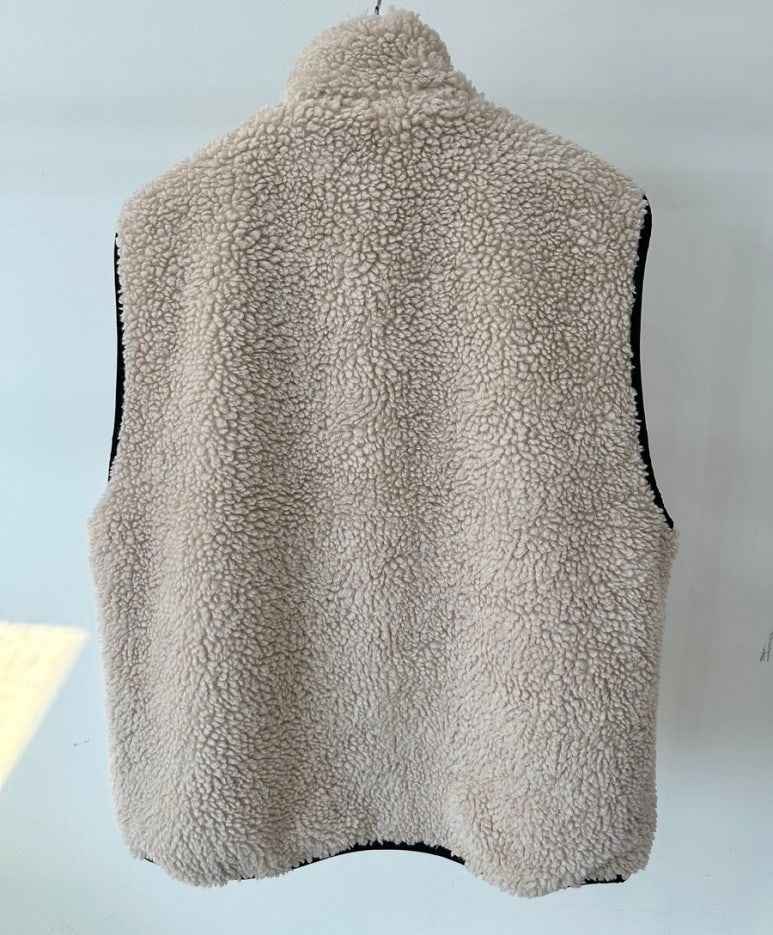 스투시 쉐르파 리버시블 베스트 조끼 118528 베이지 L,XL